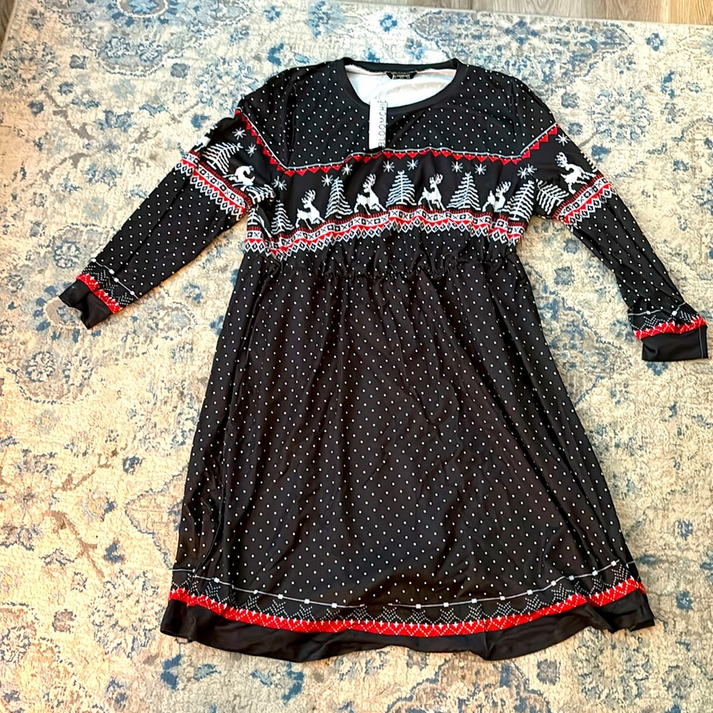 Plus Size Long Sleeve Dress